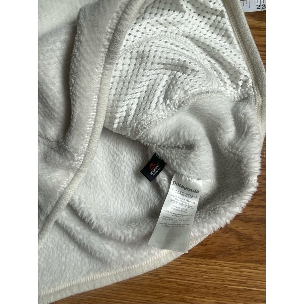 Patagonia Re-Tool Snap-T Pullover Women’s Small Cream Fleece Jacket - Picture 7 of 12